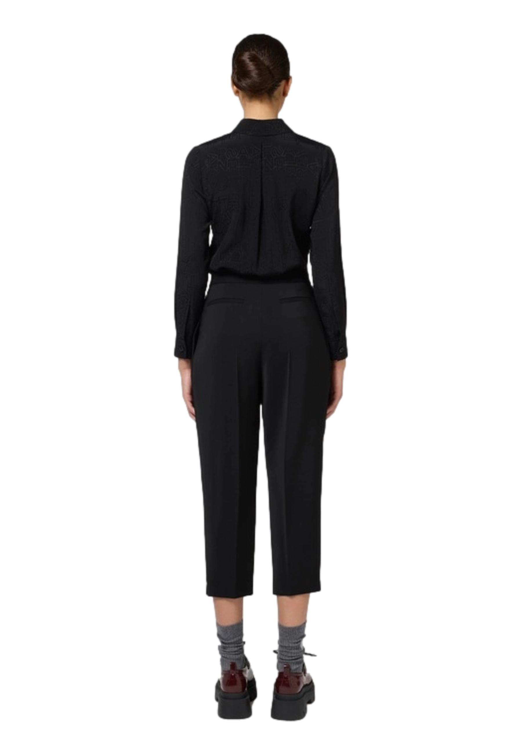 Jacquard georgette lettering shirt - ELISABETTA FRANCHI - Finizio